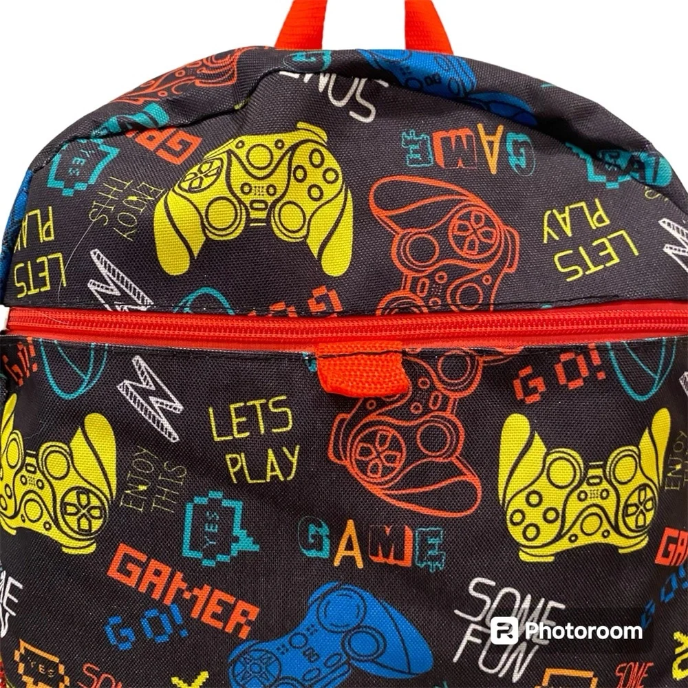 Gaming Print Boys Backpack - Never Used NWOT